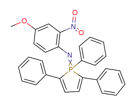 (4-methoxy-2-nitro-phenyl)-(1,2,5-triphenyl-1<i>H</i>-1λ<sup>5</sup>-phosphol-1-ylidene)-amine