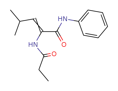 4-Methyl-2-propionylamino-penten-<sup>(2)</sup>-saeure-anilid