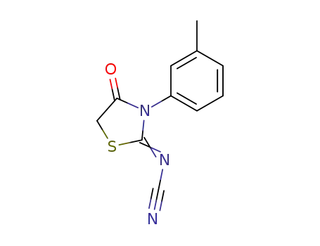 (4-oxo-2-<i>m</i>-tolyl-thiazolidin-2-ylidene)-cyanamide