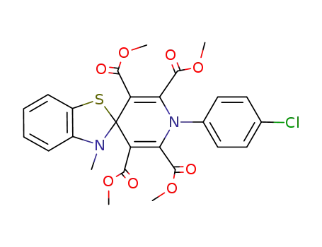1'-(4-chloro-phenyl)-3-methyl-3<i>H</i>,1'<i>H</i>-spiro[benzothiazole-2,4'-pyridine]-2',3',5',6'-tetracarboxylic acid tetramethyl ester