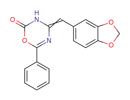 4-benzo[1,3]dioxol-5-ylmethylene-6-phenyl-3,4-dihydro-[1,3,5]oxadiazin-2-one