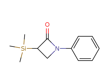 3-Trimethylsilyl-1-phenyl-2-azetidinon