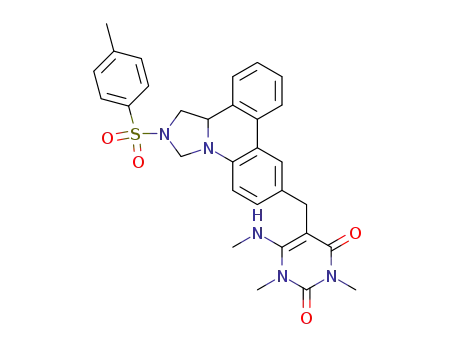 1,3-Dimethyl-6-methylamino-5-[2-(toluene-4-sulfonyl)-1,2,3,12b-tetrahydro-imidazo[1,5-f]phenanthridin-7-ylmethyl]-1H-pyrimidine-2,4-dione