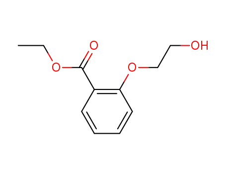 Molecular Structure of 91971-26-5 (Benzoic acid, 2-(2-hydroxyethoxy)-, ethyl ester)