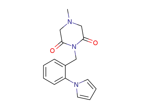 Molecular Structure of 122485-04-5 (4-methyl-1-<2-(1-pyrryl)phenylmethyl>piperazine-2,6-dione)