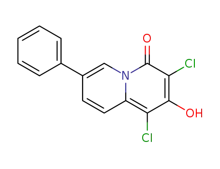 1,3-Dichloro-2-hydroxy-7-phenyl-quinolizin-4-one