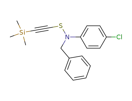 N-Benzyl-N-(4-chloro-phenyl)-S-trimethylsilanylethynyl-thiohydroxylamine