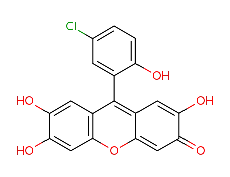 9-(5-chloro-2-hydroxyphenyl)-2,6,7-trihydroxyxanthen-3-one