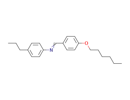 Molecular Structure of 37599-85-2 (Benzenamine, N-[[4-(hexyloxy)phenyl]methylene]-4-propyl-, (E)-)