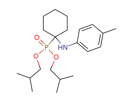 Molecular Structure of 145182-02-1 ((1-p-Tolylamino-cyclohexyl)-phosphonic acid diisobutyl ester)