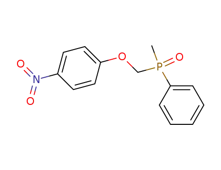 Molecular Structure of 106649-40-5 (Phosphine oxide, methyl[(4-nitrophenoxy)methyl]phenyl-)
