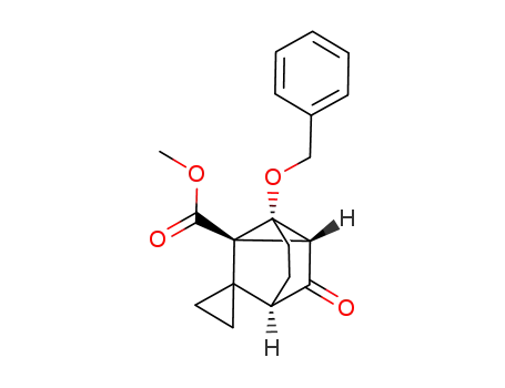 methyl 2'-benzyloxy-6'-oxospiro<cyclopropane-1,8'-tricyclo<3.2.1.0<sup>2,7</sup>>octane>-1'-carboxylate