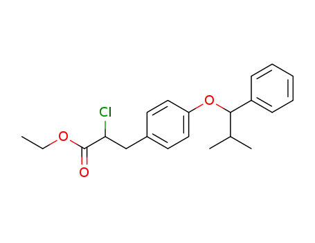 2-Chloro-3-[4-(2-methyl-1-phenyl-propoxy)-phenyl]-propionic acid ethyl ester