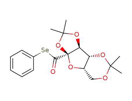 (3aS,3bR,7aS,8aR)-2,2,5,5-Tetramethyl-tetrahydro-[1,3]dioxolo[4,5]furo[3,2-d][1,3]dioxine-8a-carboselenoic acid Se-phenyl ester
