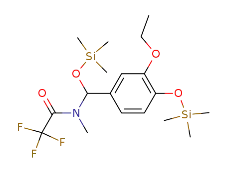 Acetamide,
N-[[3-ethoxy-4-[(trimethylsilyl)oxy]phenyl][(trimethylsilyl)oxy]methyl]-2,2,2-
trifluoro-N-methyl-