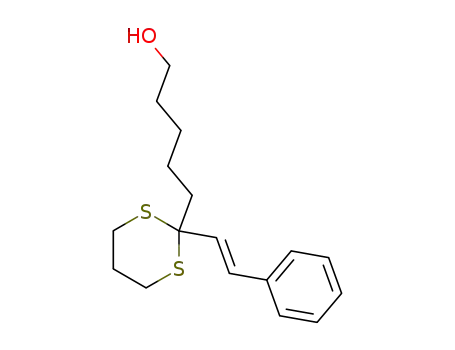 5-[2-((E)-Styryl)-[1,3]dithian-2-yl]-pentan-1-ol
