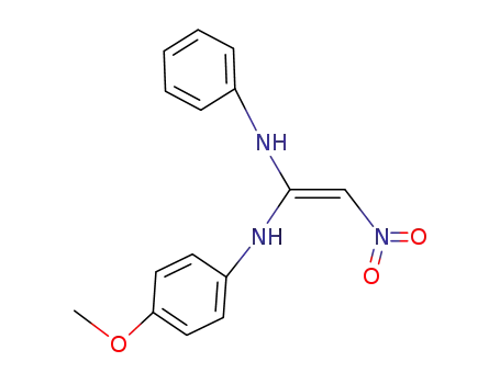 Molecular Structure of 63417-01-6 (1,1-Ethenediamine, N-(4-methoxyphenyl)-2-nitro-N'-phenyl-)