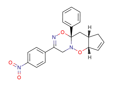 12-p-nitrophenyl-9-phenyl-2,10-dioxa-1,11-diazatricyclo-<7.3.0.0<sup>3,7</sup>>trideca-4,11-diene