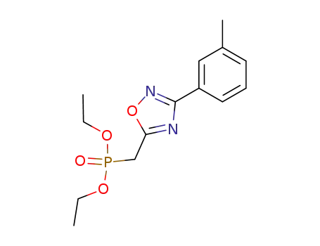 (3-<i>m</i>-tolyl-[1,2,4]oxadiazol-5-ylmethyl)-phosphonic acid diethyl ester