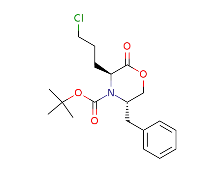 (3S,5S)-5-Benzyl-3-(3-chloro-propyl)-2-oxo-morpholine-4-carboxylic acid tert-butyl ester