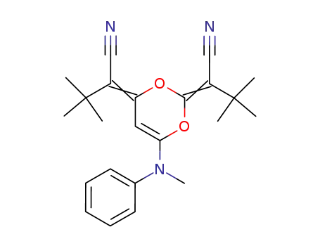 2,2'-<6-(Methylphenylamino)-1,3-dioxin-2,4-diyliden>bis(3,3-dimethylbutannitril)