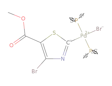 PdBr(P(C<sub>6</sub>H<sub>5</sub>)3)2C<sub>3</sub>NSBrCOOCH<sub>3</sub>