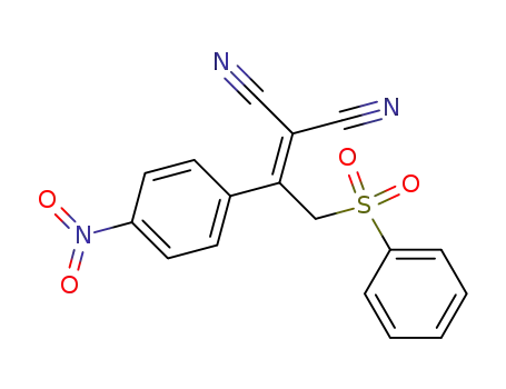 2-[2-Benzenesulfonyl-1-(4-nitro-phenyl)-ethylidene]-malononitrile