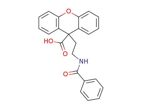 9-(2-Benzoylamino-ethyl)-9H-xanthene-9-carboxylic acid