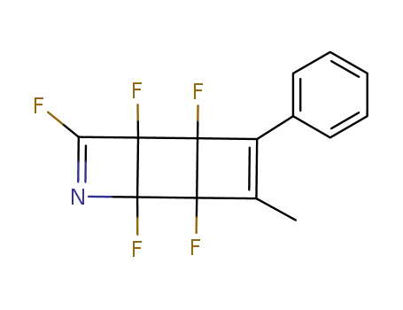 4-methyl-1,2,5,6,8-pentafluoro-3-phenyl-7-aza-tricyclo<4.2.0.0<sup>2,5</sup>>octa-3,7-diene