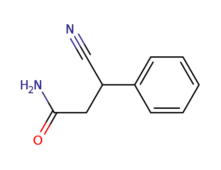 Molecular Structure of 61324-64-9 (Benzenepropanamide, b-cyano-)