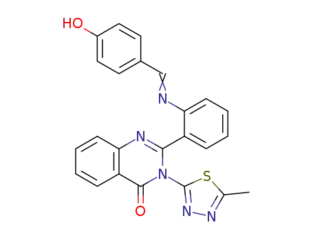 2-<o-(4-Hydroxybenzylideneamino)phenyl>-3-(5-methyl-1,3,4-thiadiazol-2-yl)quinazolin-4-one