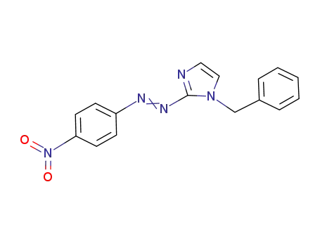 Molecular Structure of 189178-24-3 (1H-Imidazole, 2-[(4-nitrophenyl)azo]-1-(phenylmethyl)-)