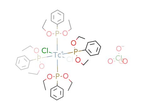 {TcCl<sub>2</sub>{P(OC<sub>2</sub>H<sub>5</sub>)2C<sub>6</sub>H<sub>5</sub>}4}<sup>(1+)</sup>*ClO<sub>4</sub><sup>(1-)</sup> = {TcCl<sub>2</sub>{P(OC<sub>2</sub>H<sub>5</sub>)2C<sub>6</sub>H<sub>5</sub>}4}ClO<sub>4</sub>