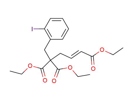 (E)-5,5-Bis-ethoxycarbonyl-6-(2-iodo-phenyl)-hex-2-enoic acid ethyl ester