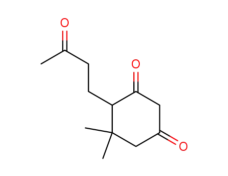 Molecular Structure of 106185-66-4 (1,3-Cyclohexanedione, 5,5-dimethyl-4-(3-oxobutyl)-)