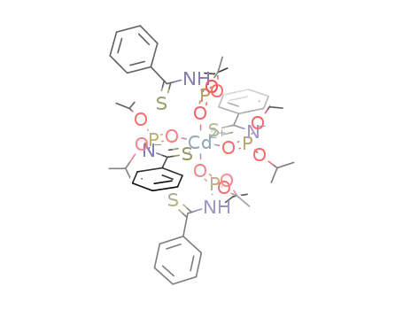 [Cd(N-(diisopropoxyphosphorylthiobenzamide)2(N-(diisopropoxyphosphoryl)thiobenzamide-H)2]