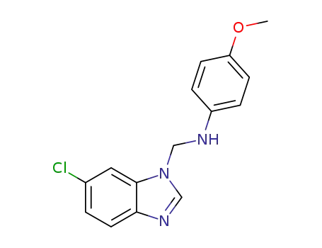 (6-Chloro-benzoimidazol-1-ylmethyl)-(4-methoxy-phenyl)-amine