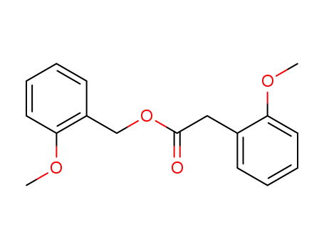 Molecular Structure of 63075-62-7 (Benzeneacetic acid, 2-methoxy-, (2-methoxyphenyl)methyl ester)