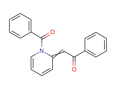 Molecular Structure of 106047-55-6 (Pyridine, 1-benzoyl-1,2-dihydro-2-(2-oxo-2-phenylethylidene)-)