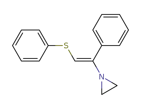 1-((E)-1-Phenyl-2-phenylsulfanyl-vinyl)-aziridine