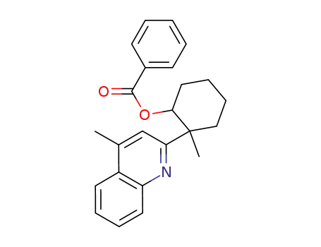 Cyclohexanol, 2-methyl-2-(4-methyl-2-quinolinyl)-, benzoate (ester)