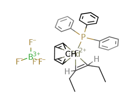 [(C<sub>5</sub>H<sub>5</sub>)Pd(PPh<sub>3</sub>)(cis-3-hexene)]BF<sub>4</sub>