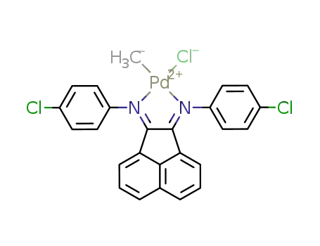 (C<sub>12</sub>H<sub>6</sub>N<sub>2</sub>(C<sub>6</sub>H<sub>4</sub>Cl)2)Pd(CH<sub>3</sub>)Cl