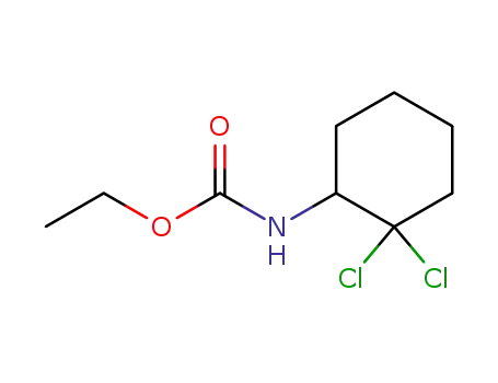 Molecular Structure of 64479-50-1 (Carbamic acid, (2,2-dichlorocyclohexyl)-, ethyl ester)
