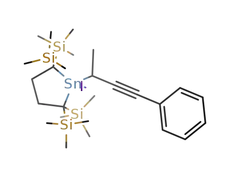 (((CH<sub>3</sub>)3Si)2CCH<sub>2</sub>CH<sub>2</sub>C(Si(CH<sub>3</sub>)3)2)SnI(CH(CH<sub>3</sub>)CCC<sub>6</sub>H<sub>5</sub>)