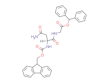[(S)-3-Carbamoyl-2-(9H-fluoren-9-ylmethoxycarbonylamino)-propionylamino]-acetic acid benzhydryl ester