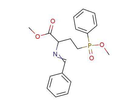 methyl 2-(benzylideneamino)-4-(methoxyphenylphosphinyl)butyrate
