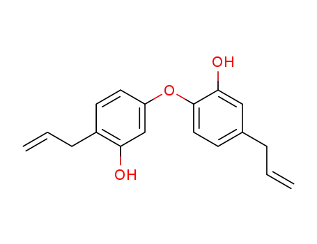 Molecular Structure of 135547-25-0 (Phenol, 2-[3-hydroxy-4-(2-propenyl)phenoxy]-5-(2-propenyl)-)