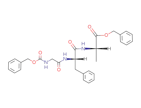 Molecular Structure of 132970-10-6 (Z-Gly-Phe-Ala-OBz)