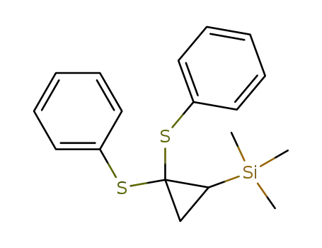 Molecular Structure of 109573-65-1 ((2,2-Bis-phenylsulfanyl-cyclopropyl)-trimethyl-silane)